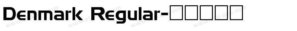 Denmark Regular字体转换